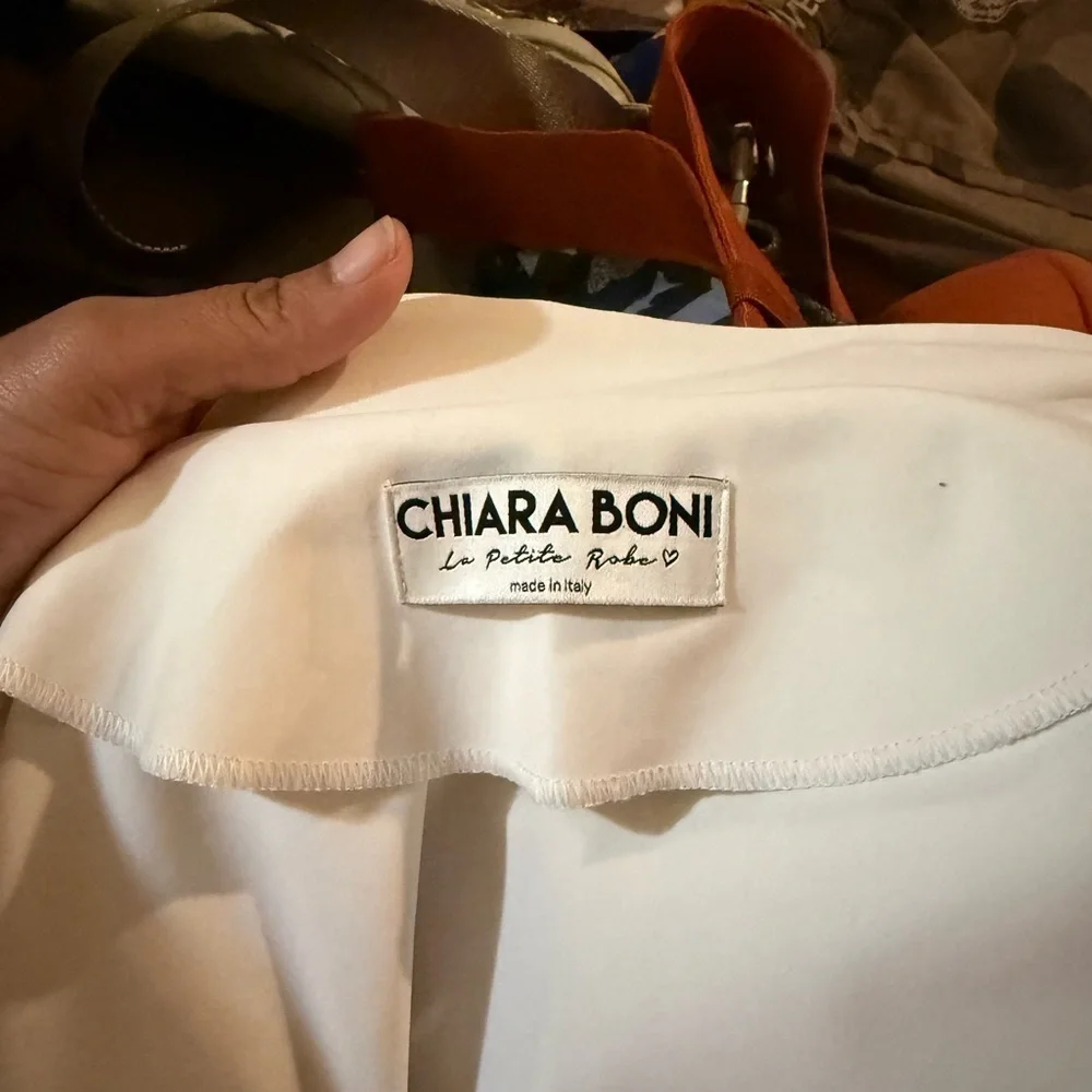 CHIARA BONI Elegant Black and White Women's Coat